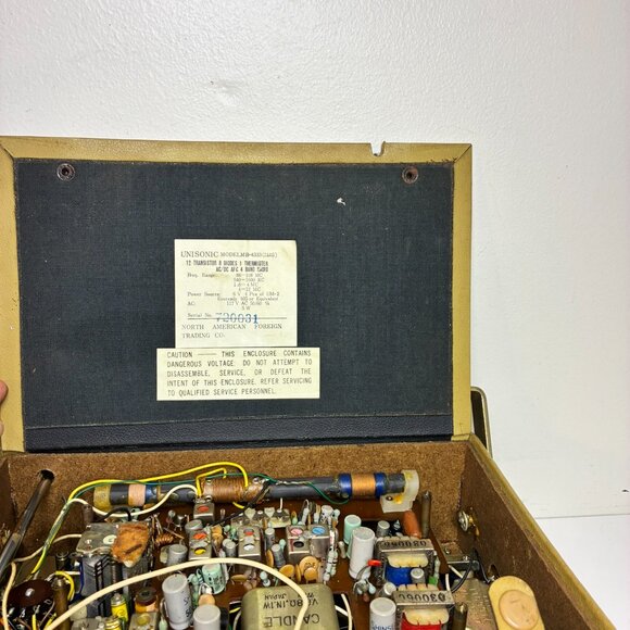 Vintage Unisonic MB-4333 Solid State Radio FM AM Marine Shortwave PARTS REPAIR - Picture 12 of 16